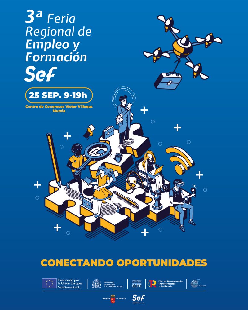 El próximo día 25 de septiembre Herjimar estará presente en la 3ª Feria Regional de Empleo organizada por el SEF. Presentaremos las oportunidades laborales que tenemos para incorporación inmediata. Inscríbete y ven a visitarnos. feriaempleosef.carm.es