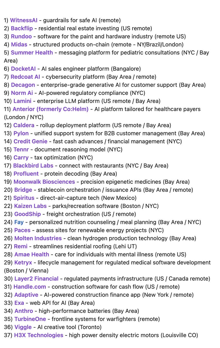 I put together a new list of 37 of the fastest-growing startups (based on recent hiring rates) backed by top-tier funds. All have &lt;50 employees and are hiring: