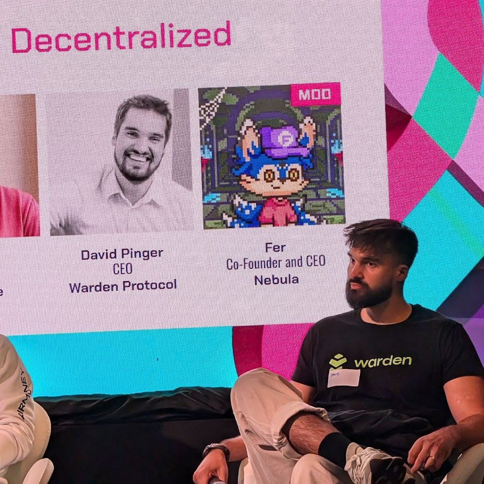 Today, our CEO, <a href="/WorldWideWarden/">David | Warden</a> 👾🛡️, spoke at Multichain Day, organized by <a href="/wrappedxyz/">Wrapped</a>, alongside <a href="/ArciumHQ/">Arcium ☂️</a> <a href="/MetisL2/">Metis🌿</a> <a href="/synesis_one/">Synesis One</a> <a href="/Nebula_Agency_/">Nebula</a>.

The topic? AI-Powered Automation in Decentralized Networks 🤖

A perfect way to kick off our <a href="/token2049/">TOKEN2049</a> week in Singapore 🇸🇬