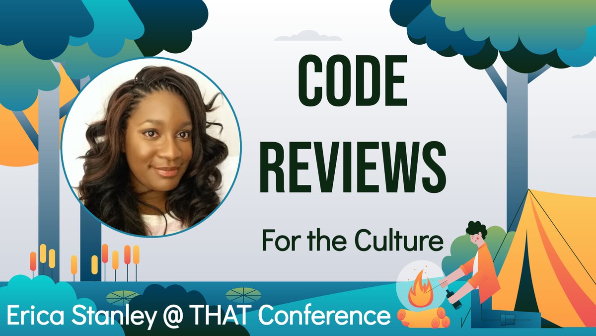 Erica Stanley 🦋 @ericastanley.com (@ericastanley) on Twitter photo This is a tad late 😅 Thank you @THATConference & <a href="/TheClarkSell/">Clark Sell</a> for having me! I really enjoyed sharing 'Code Reviews, For the Culture.'
Check out my slides, here: slides.com/ericastanley/t…
Thanks to everyone who attended & <a href="/rosslarsonWI/">Ross, Son of Lars</a> for the reminder to share my slides. 😊 This is a tad late 😅 Thank you @THATConference & <a href="/TheClarkSell/">Clark Sell</a> for having me! I really enjoyed sharing 'Code Reviews, For the Culture.'
Check out my slides, here: slides.com/ericastanley/t…
Thanks to everyone who attended & <a href="/rosslarsonWI/">Ross, Son of Lars</a> for the reminder to share my slides. 😊