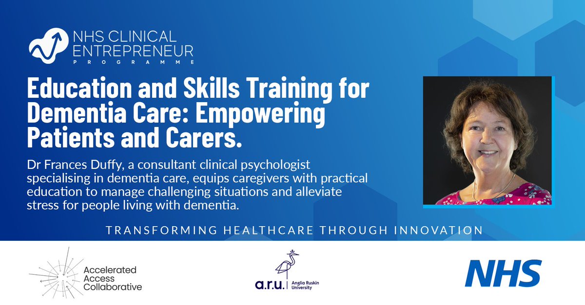 NHS Clinical Entrepreneur Programme (@nhs_cep) on Twitter photo Education and Skills Training for Dementia Care: Empowering Patients and Carers!💙
Discover Dr Frances Duffy's journey as a Cohort 6 Clinical Entrepreneur, supporting dementia care and older people’s mental health.
👉nhscep.com/?p=11513
<a href="/duffy_frances/">Frances Duffy</a> <a href="/DrTonyYoung/">Tony Young</a> Education and Skills Training for Dementia Care: Empowering Patients and Carers!💙
Discover Dr Frances Duffy's journey as a Cohort 6 Clinical Entrepreneur, supporting dementia care and older people’s mental health.
👉nhscep.com/?p=11513
<a href="/duffy_frances/">Frances Duffy</a> <a href="/DrTonyYoung/">Tony Young</a>