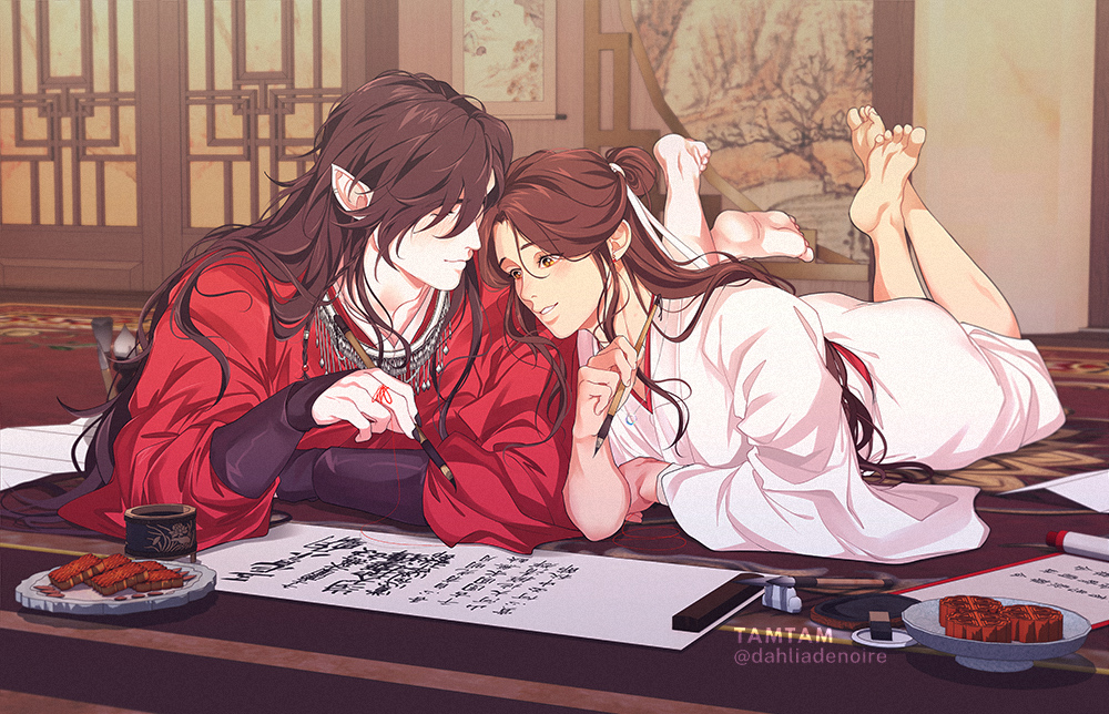 dahliadenoire's tweet photo. poetry and mooncakes go well together ❤️
#TGCF #天官赐福 https://t.co/6IbMqI1SX0
