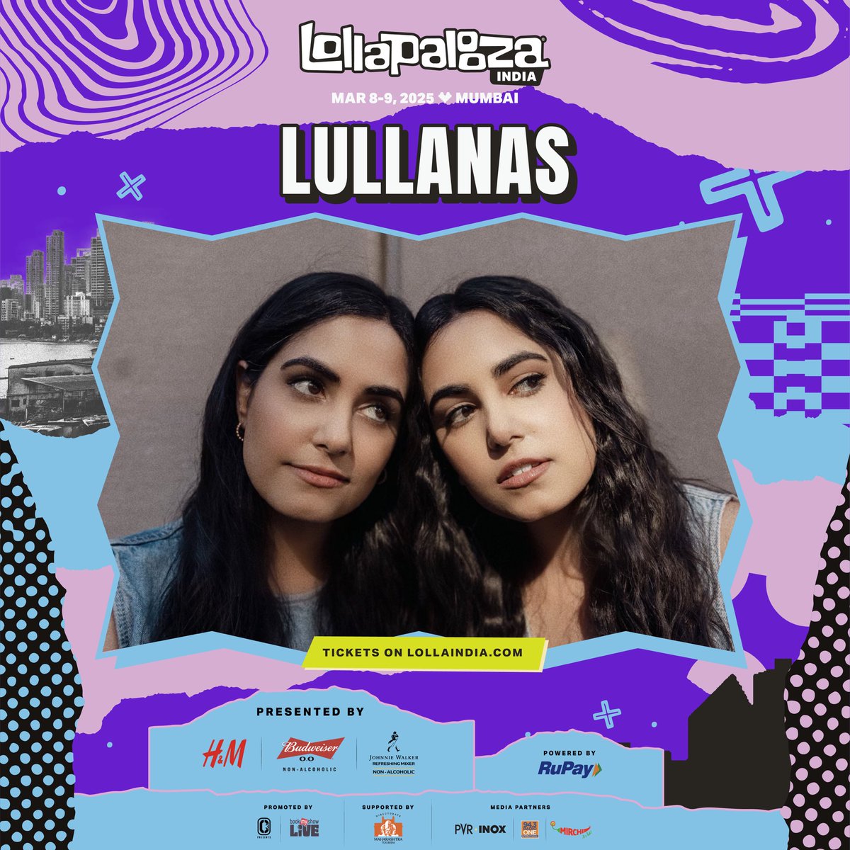 Philly’s very own folk-pop duo Lullanas are here to sweep you off your feet with their harmony-rich sound and whisper-soft vocals. Make sure to catch them live at Lolla India and let their melodies take you on a transformative journey!

Get tix now on lollaindia.com