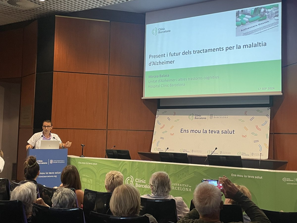 <a href="/Alladopl/">Albert Llado</a> <a href="/hospitalclinic/">Hospital Clínic</a> <a href="/idibaps/">IDIBAPS</a> <a href="/DianaEsteller/">Diana Esteller</a> El Dr. <a href="/mirceabalasa/">Mircea Balasa</a> ens parla del present i futur dels tractaments de la malaltia d’Alzheimer 💊