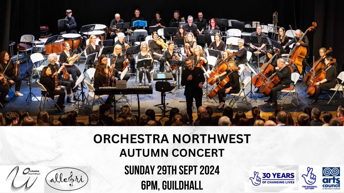 Visit Derry (@derryvisitor) on Twitter photo Orchestra NorthWest Autumn Concert ππ»
π
 Sunday 29th Sept
β 6pm
π Guildhall
Join us at the Guildhall for a magical evening filled with beautiful music and talented musicians π΅
More details π
π bit.ly/3XKQHbf
#VisitDerry #Orchestra #Autumn #Concert Orchestra NorthWest Autumn Concert ππ»
π
 Sunday 29th Sept
β 6pm
π Guildhall
Join us at the Guildhall for a magical evening filled with beautiful music and talented musicians π΅
More details π
π bit.ly/3XKQHbf
#VisitDerry #Orchestra #Autumn #Concert