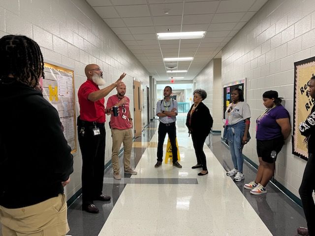 NCCU education majors visited Lyons Farm Elem School <a href="/PrincipalJHop/">Lyons Farm Elementary School Principal</a> to strengthen our partnership <a href="/DurhamPublicSch/">Durham Public Schools</a>. Principal James Hopkins enlightened students on the importance of school/community collab and role NCCU plays in the teacher pipeline. #Luv2Teach #DurhamCommunity