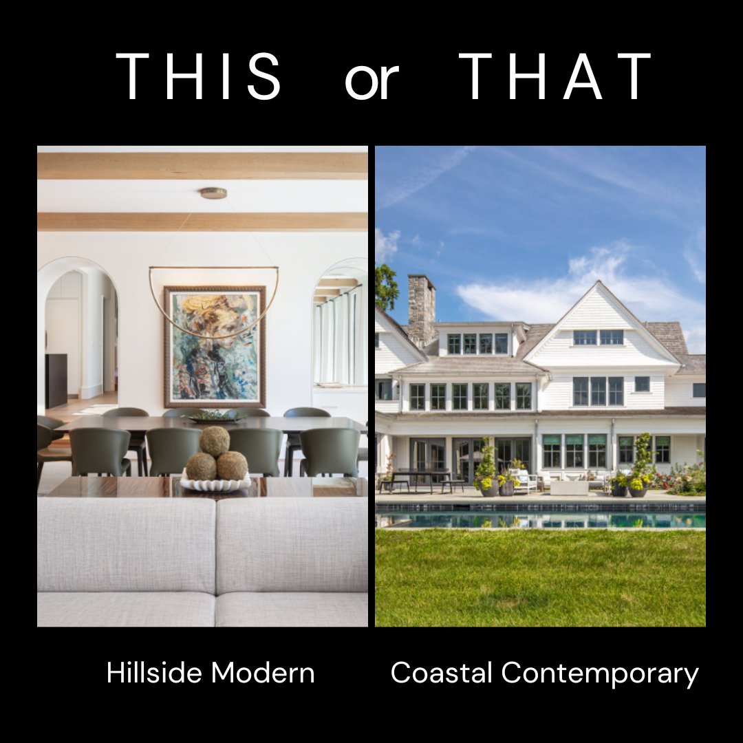 GarrettBuilders's tweet photo. Which style speaks to you? See more of our portfolio by visiting https://t.co/Bj0xtFbIke.

#garrettwilsonbuilders #homeimprovement #homedesign #dreamhome #luxury #luxurybuilders #newcanaan #darien #westport https://t.co/bdIiriBUsY