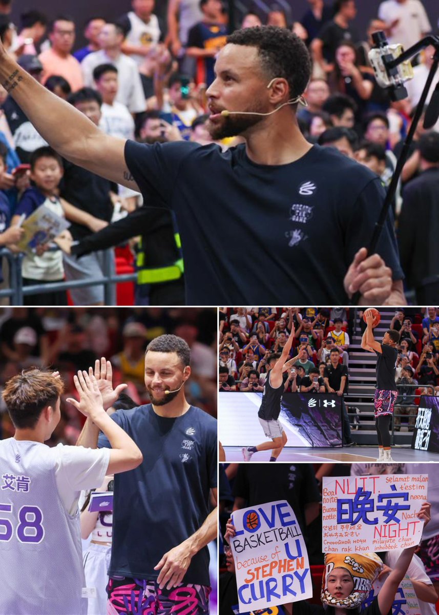 ShanghaiEye's tweet photo. NBA star @StephenCurry30 is so welcomed in Shanghai that even Typhoon Bebinca did not deter fans' enthusiasm. #TyphoonBebinca https://t.co/RXUbtzeo6B