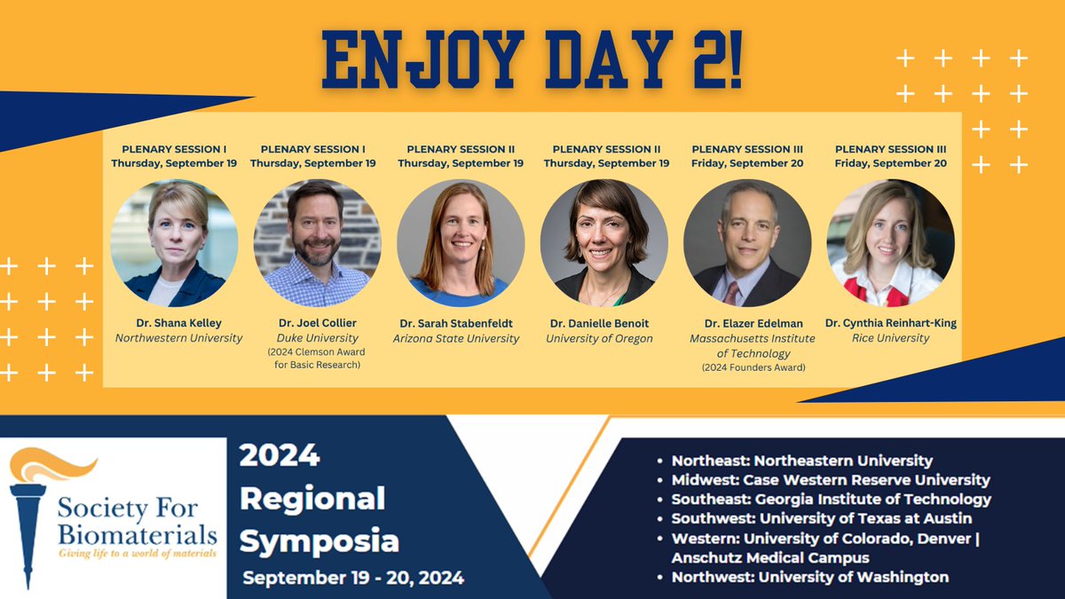 🌟 It's Day 2 of the 2024 Regional Symposia! We hope you're enjoying the insightful talks, engaging discussions, and making valuable connections. Let’s keep the energy going! 💡🙌 #RegionalSymposia2024 #Day2 #NetworkingAndLearning bit.ly/3Qk7HjK