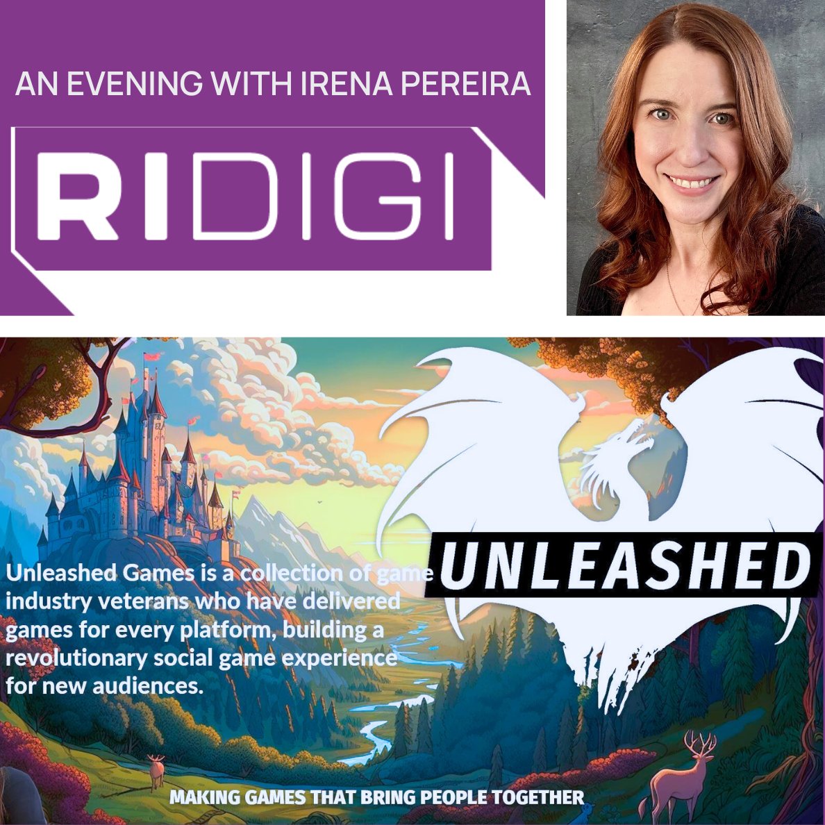 Join us for An Evening with Irena Pereira, CEO of Unleashed Games! 🎮

🗓️ Sept 23
⏰ 5-7 PM
📍 New England Tech, East Greenwich, RI

Learn about her journey, get startup tips, and test new games!
Hosted by #NEIT #GamingIndustry #StartupTips