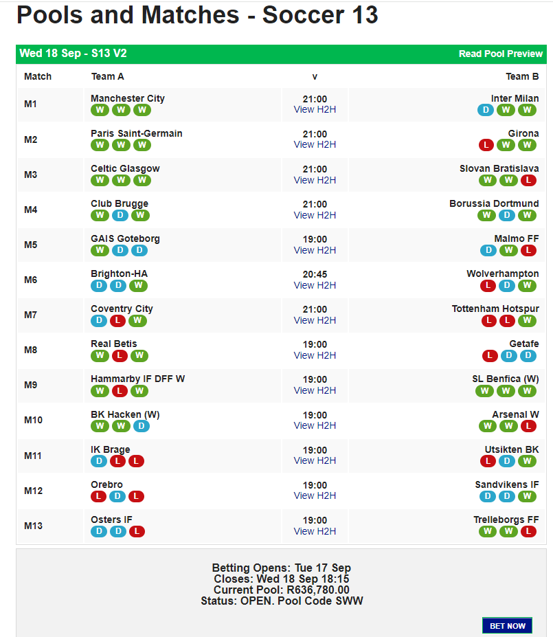 SKmtshali's tweet image. The most difficult pool ever, that I ever came across since I started betting the past 25+ years .
@Kgadiyabatlhalo 
#TABONLINE 
#Soccer13