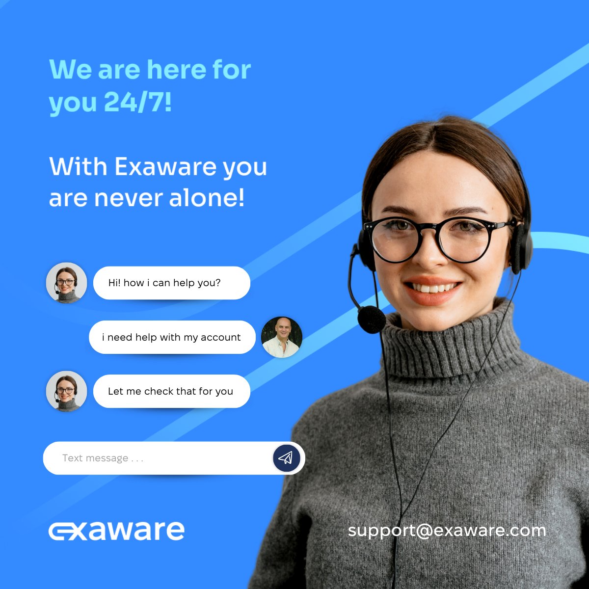 ExawareRouting's tweet image. With Exaware you are never alone! 
Our customer support has an exceptional reputation. 
🔗 Read at exaware.com/post/exaware-s…
 
💙 We are here for you 24/7! 
Our expert team with 16 years of expertise will help you with any issue or inquiry you might have.
 
✉️ Contact us today at…