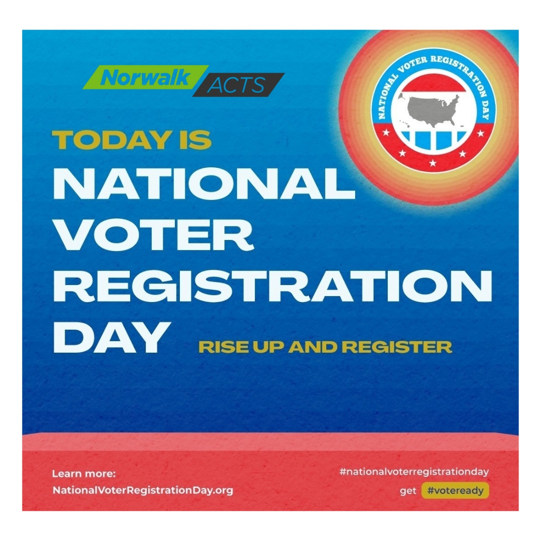Get #VOTEREADY!

Today is the National Voter Registration Day!

Please register to vote today!

Register here: i.mtr.cool/ppoqazlrth

If you are already registered, double check by using Connecticut's Voter Registration Tool.

i.mtr.cool/obcvbkqcps