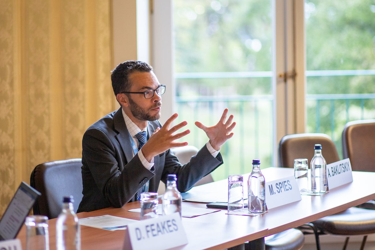 UNIDIR's tweet photo. 🧵 (1/2) Module 2/5: Another busy session of #DOC2024 where our cohort delved into the details of the UN disarmament machinery and weapons of mass destruction multilateral negotiations with UNIDIR, @ODA_Geneva and @ICRC experts. https://t.co/j3dRpOTlWn