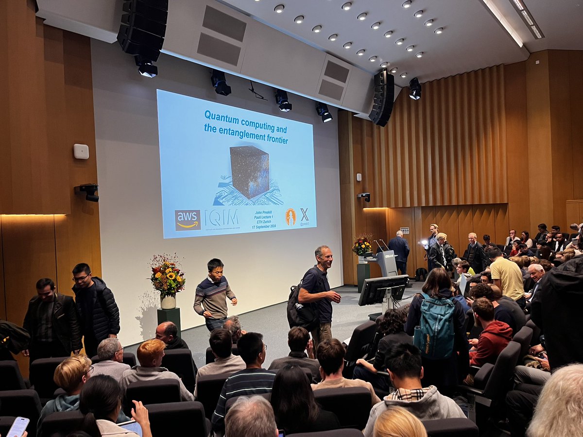 excited about <a href="/preskill/">John Preskill</a> giving this year’s Pauli lectures at <a href="/ETH_en/">ETH Zurich</a> ! AudiMax filled to the last seat