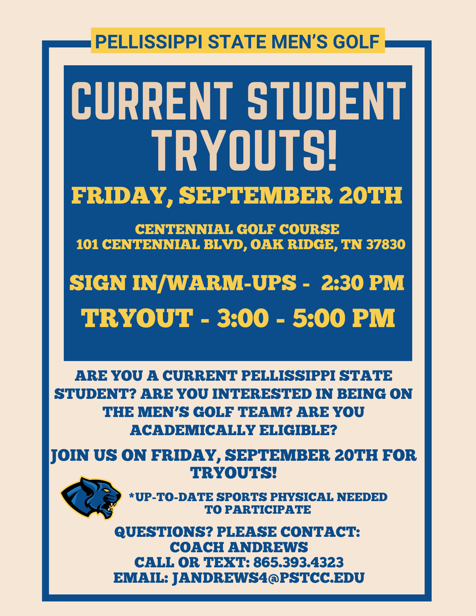 Pellissippi Men’s Golf tweet media