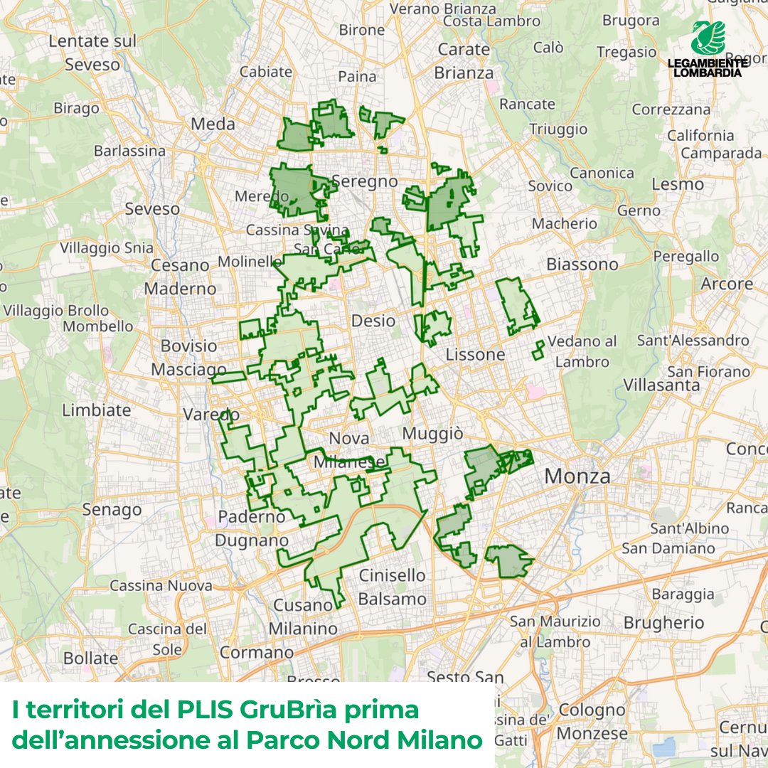 LegambienteLombardia (@legambientelomb) on Twitter photo 🌳 Il <a href="/ParcoNordMilano/">Parco Nord Milano</a> è più grande. Il Comune di Cinisello ha donato i terreni del PLIS GruBrìa.
Per noi di Legambiente è un ulteriore passo verso il grande Parco Metropolitano Milanese.
#parconordmilano #plisgrubria 🌳 Il <a href="/ParcoNordMilano/">Parco Nord Milano</a> è più grande. Il Comune di Cinisello ha donato i terreni del PLIS GruBrìa.
Per noi di Legambiente è un ulteriore passo verso il grande Parco Metropolitano Milanese.
#parconordmilano #plisgrubria