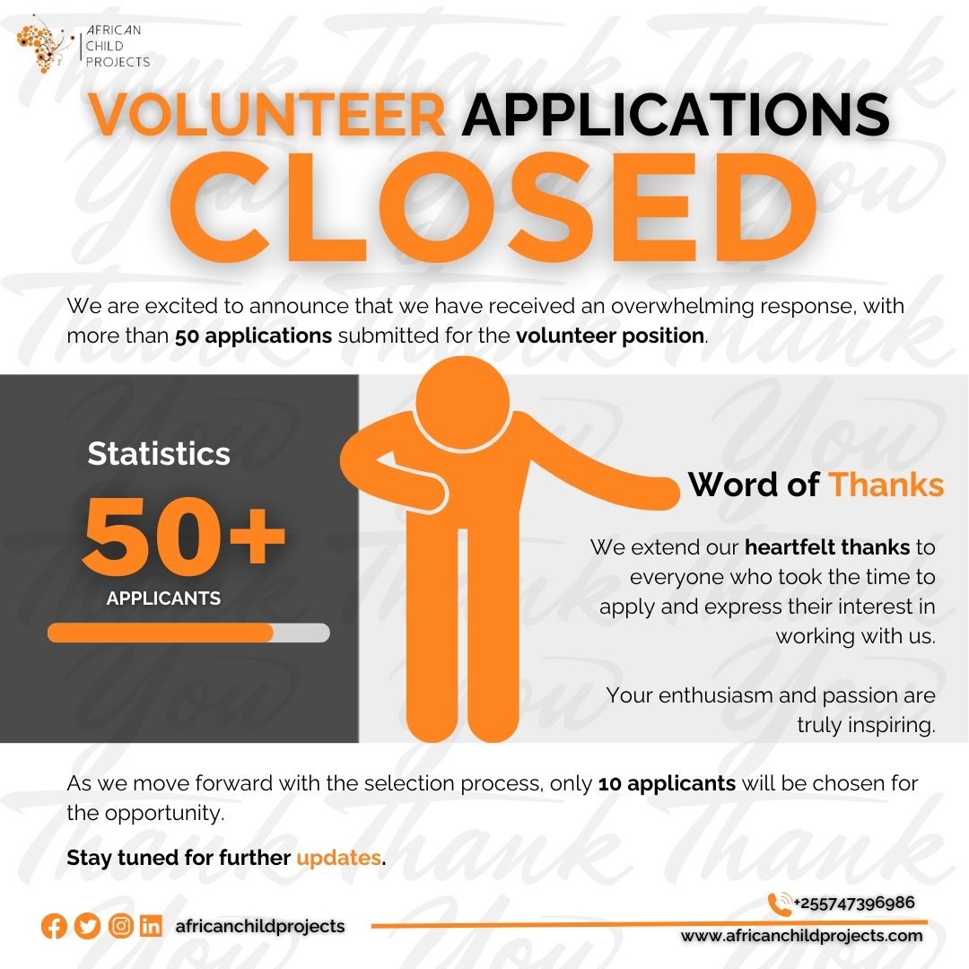 VOLUNTEER APPLICATIONS CLOSED

Thank you for the overwhelming response! With over 50 applications received, only 10 will be selected. We appreciate your enthusiasm and will update soon. #TransformedCommunities