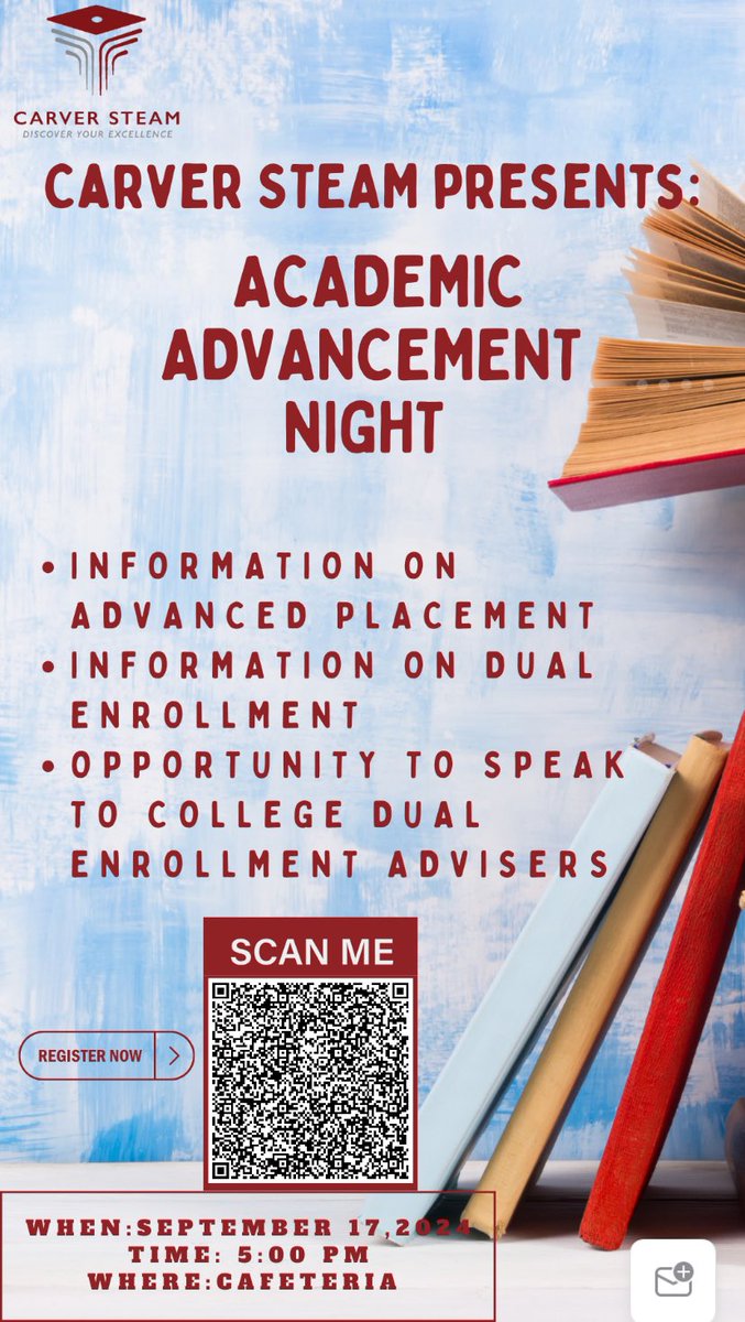 Parent Liaison Carver (@msmanago) on Twitter photo Join us on campus for Academic Achievement Night for our Seniors to receive updates from our Team. Scan QR code below to register! See you there. #c/o2025 <a href="/carverpbsa/">Carver STEAM PBSA</a> <a href="/RL_Caldwell/">Rasheema Caldwell, Ed.D</a> <a href="/MsCollins_PBSA/">Emani Collins, Ph.D.</a> <a href="/PBS_Atlanta/">Purpose Built Schools Atlanta</a> <a href="/WhatsYourCor/">COR</a> Join us on campus for Academic Achievement Night for our Seniors to receive updates from our Team. Scan QR code below to register! See you there. #c/o2025 <a href="/carverpbsa/">Carver STEAM PBSA</a> <a href="/RL_Caldwell/">Rasheema Caldwell, Ed.D</a> <a href="/MsCollins_PBSA/">Emani Collins, Ph.D.</a> <a href="/PBS_Atlanta/">Purpose Built Schools Atlanta</a> <a href="/WhatsYourCor/">COR</a>