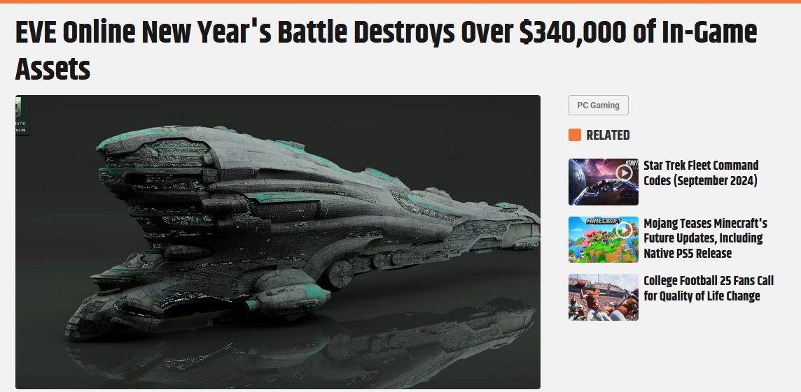 What the hell is <a href="/EVE_Frontier/">EVE Frontier</a>?

EVE Frontier is the crypto sequel of EVE Online, a massively successful MMO and Guinness world record holder for the wildest achievements in gaming - like the costliest battle in video game history, at over $1 million. 
Sound interesting?

Why