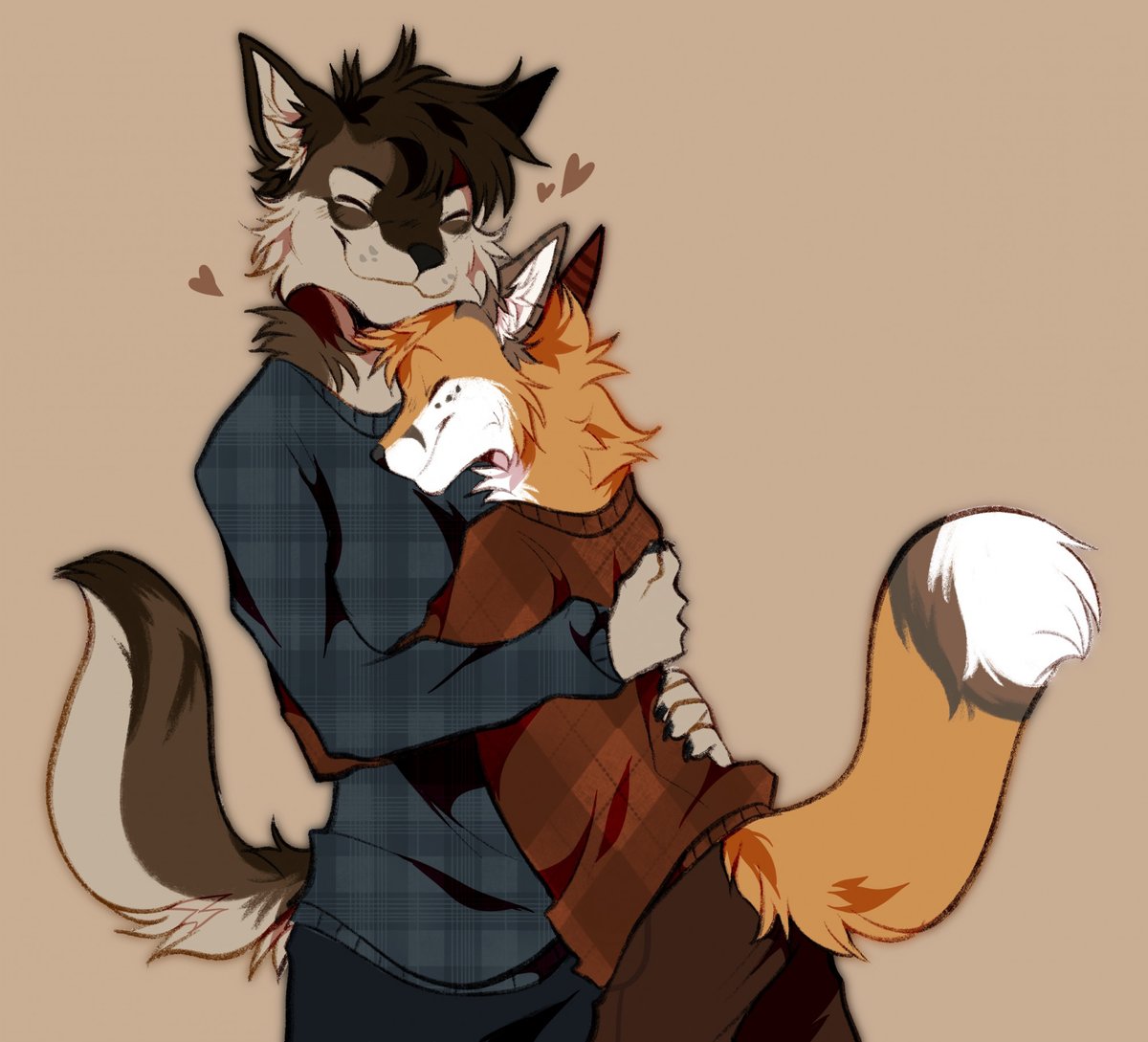Wholesome hugs make everything better 🤗😍❤️

🎨 Art by soureggnog (FurAffinity)