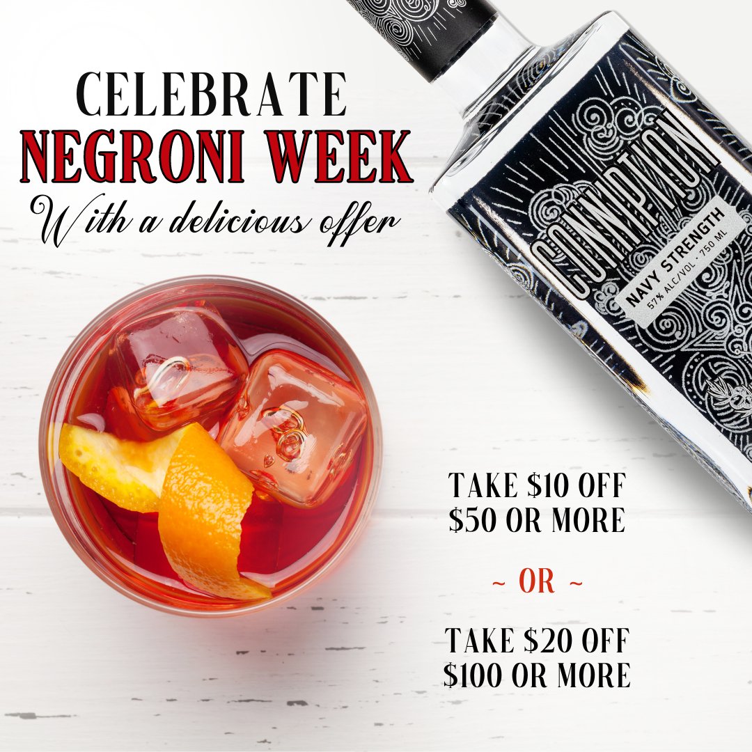 Negroni Week is here, and so are the savings! 🍊🍹 Take $10 off orders over $50+ or $20 off $100+ 🤯
#NegroniWeek #ConniptionGin

barcart.durhamdistillery.com/pages/connipti…