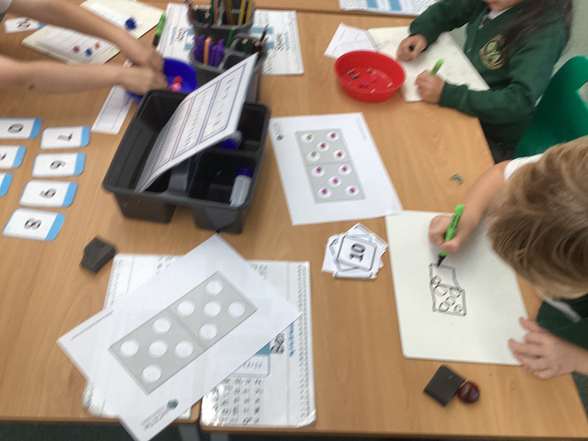 HighwoodPrim1G's tweet photo. Representing numbers in maths today. https://t.co/ehHXNhy41n