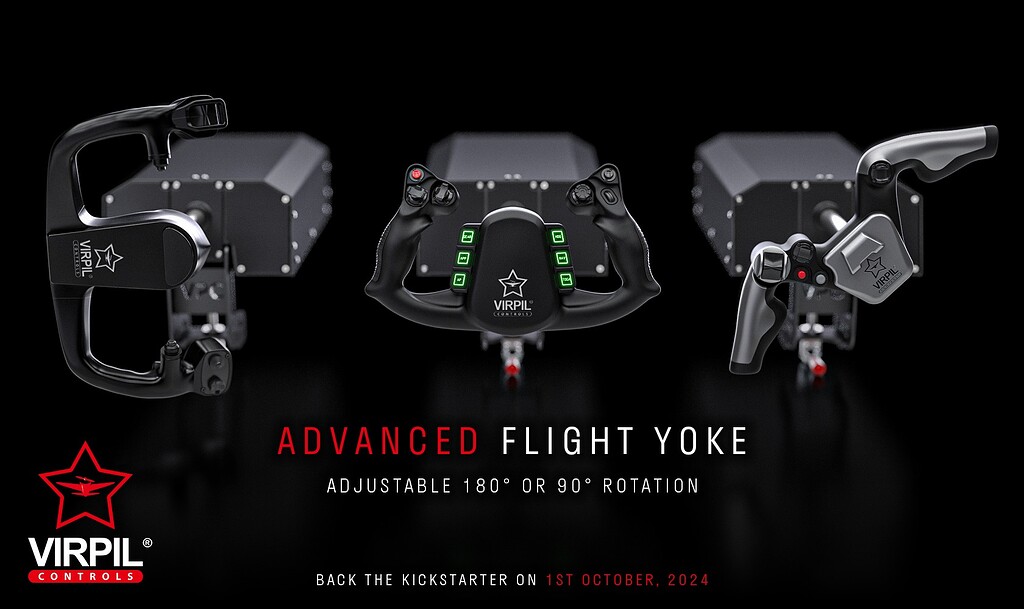 LibertysimNet's tweet image. Manettes - Advanced Flight Yoke par VIRPIL dlvr.it/TDL0BL
