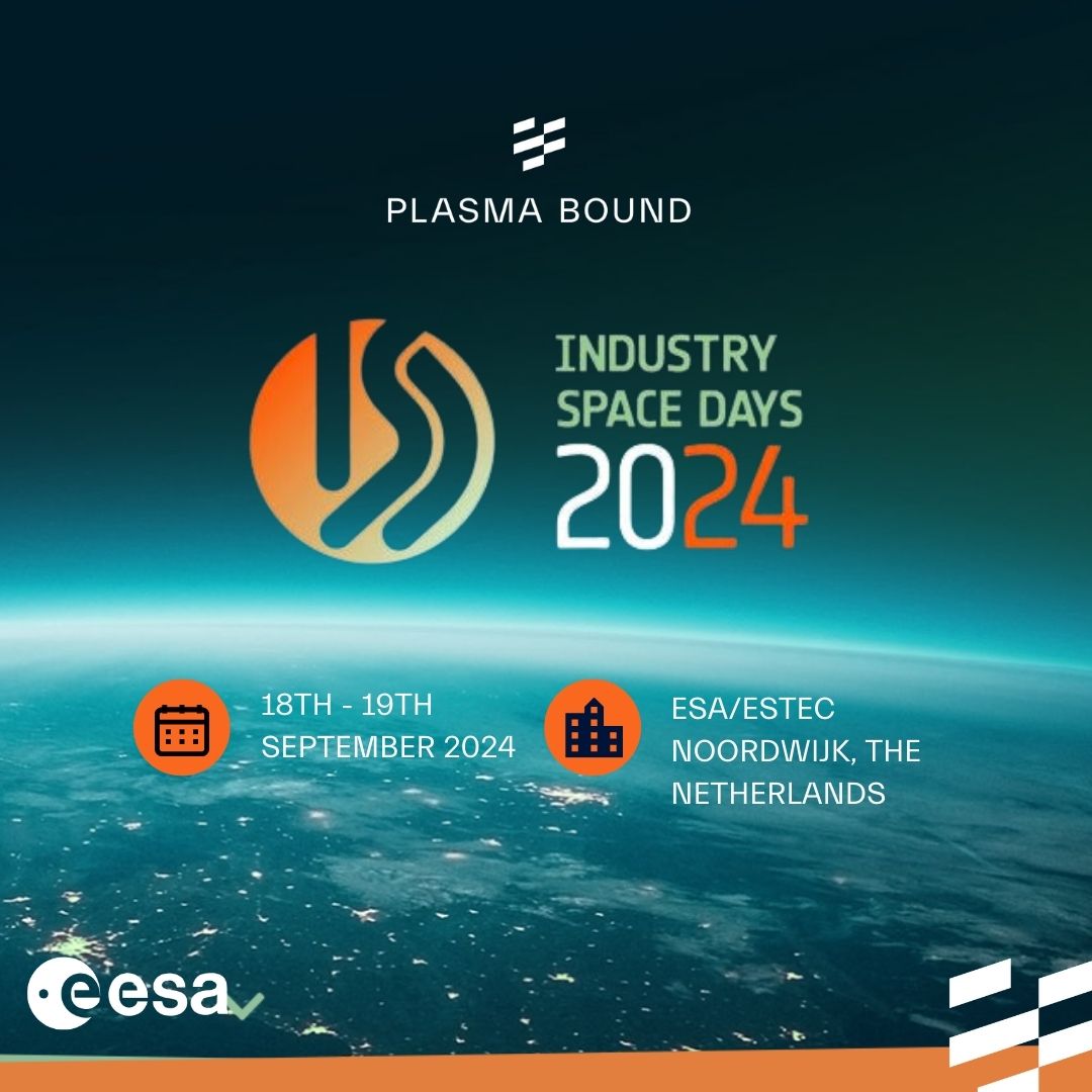 🚀 Plasma Bound is excited to see you at the @ESA ISD tomorrow! Meet our team to explore CPA tech &amp; Vulcan quality control for surface prep in the space industry. Schedule a B2B meeting to discuss future collaborations! 🌌 #isd2024esa