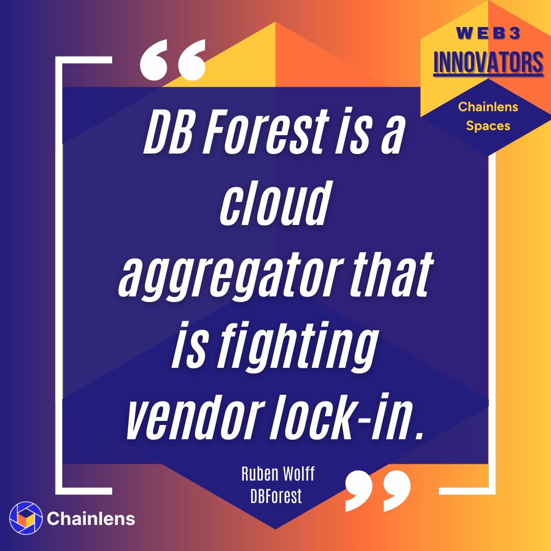 0xchainlens's tweet photo. 💪 @Ruben_Wolff explains how @dbforest_org ensures reliability and compatibility in decentralized cloud services.  

Dive into the #Chainlens Spaces "Wen DePIN for Explorers?" episode for more!  

🎧 Full episode: https://t.co/tdQ8bd2HMM https://t.co/F1pSC4ukod