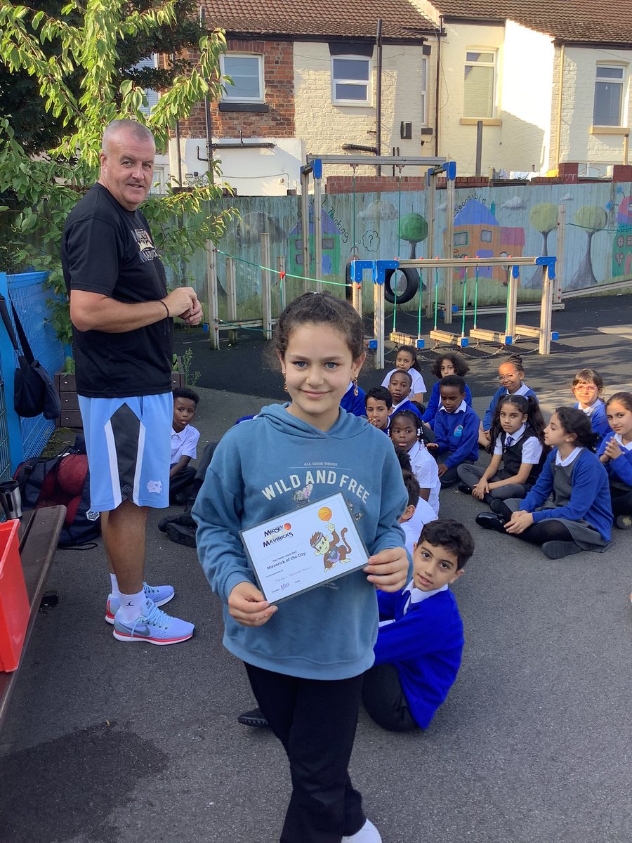 Well done to this pupil for getting the ‘Maverick of The Day’ award in basketball! #MerseyMavericks #SilasPE <a href="/stsilasschool/">St Silas CE Primary School</a> 🏀⛹️‍♀️⛹️‍♂️