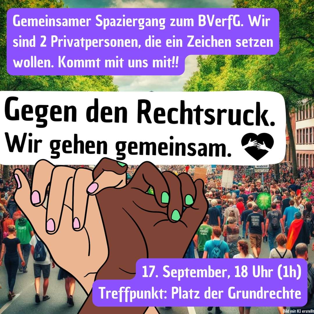 DocL76's tweet image. Heute 18 Uhr #Karlsruhe #wirsindmehr