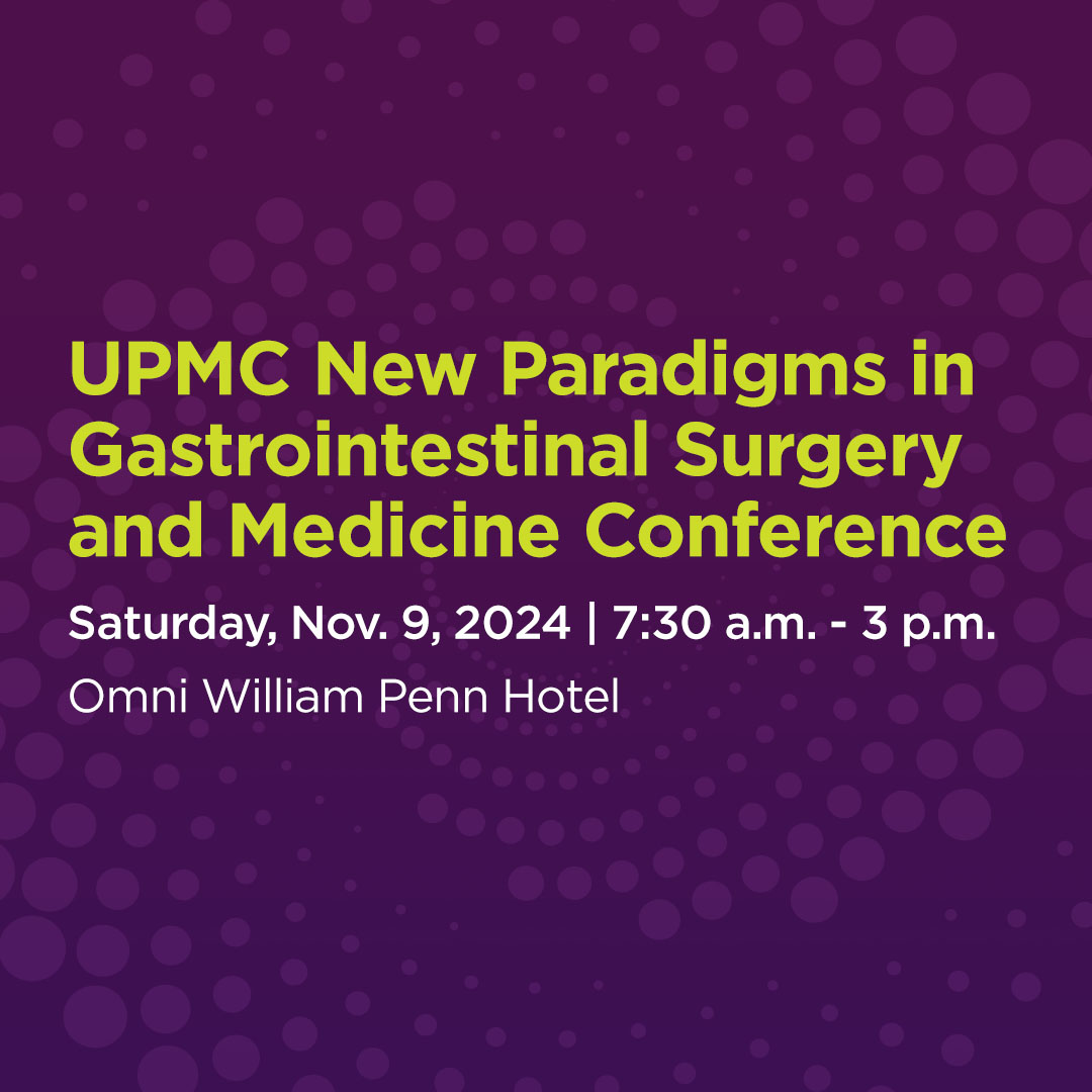 Join <a href="/PittGILiverNutr/">Pitt Division of GI, Hepatology & Nutrition</a> and <a href="/UPMC/">UPMC</a> Colon &amp; Rectal Surgery for "New Paradigms in GI Surgery and Medicine" in Pittsburgh on 11/9! Discussion will include advancements in colorectal surgery, third space endoscopy, telemedicine, &amp; inequities in care. 

Register: go.upmc.com/3216tURGD