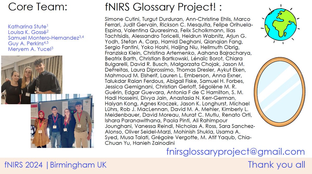 Dr Guy Perkins 🧠🌹 (@brainimagingguy) on Twitter photo Great to win an award for the <a href="/fNIRSglossary/">The fNIRS Glossary Project</a> presentation at #fNIRS2024
2+ years of work w/ 70+ fNIRS researchers from across the globe! 🧠
Most importantly, I introduced "Ay' up me duck" & other phrases to the international community 🦆
Check it out!
openfnirs.org/standards/fnir… Great to win an award for the <a href="/fNIRSglossary/">The fNIRS Glossary Project</a> presentation at #fNIRS2024
2+ years of work w/ 70+ fNIRS researchers from across the globe! 🧠
Most importantly, I introduced "Ay' up me duck" & other phrases to the international community 🦆
Check it out!
openfnirs.org/standards/fnir…