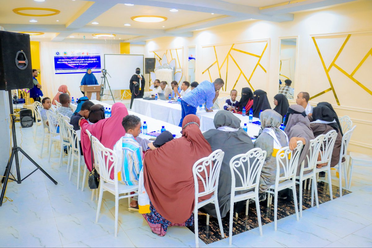 SODEN and SACCO held an advocacy meeting to promote inclusive education for children with autism in Somalia, aiming to address challenges and create a supportive learning environment. #TOFIProject #SupportedBySaveTheChildren