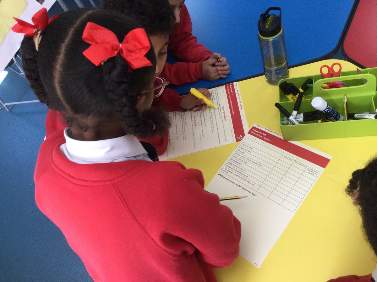 Year5WCP's tweet photo. This morning, Year 6 have been learning about the benefits of saving money in a bank account, what interest is and comparing different savings accounts, their benefits and features. @Year2_WCP @WindsorCP https://t.co/Xv6T6DluBb