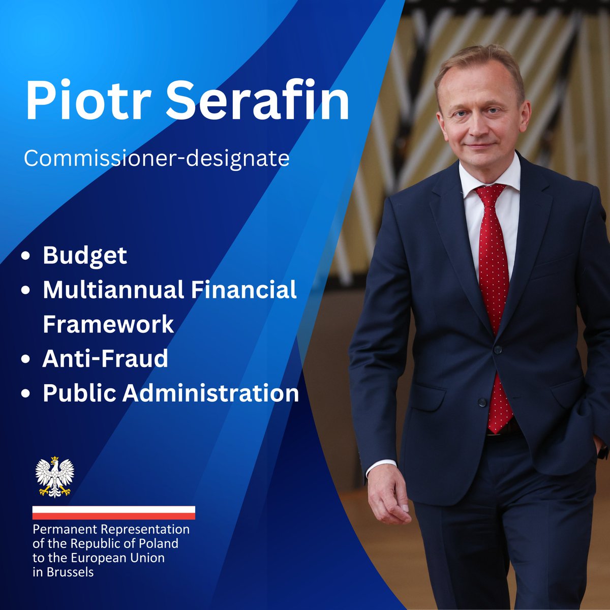 .<a href="/Piotr_Serafin/">Piotr Serafin</a> is a Commissioner-designate for budget!  Best of luck for the hearing!