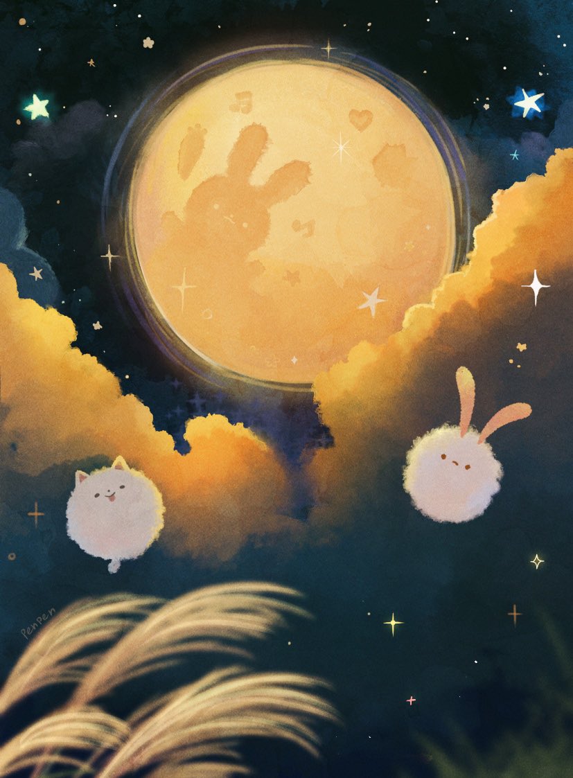 ⋆˖ ࣪⭑🌕🎑₊✧