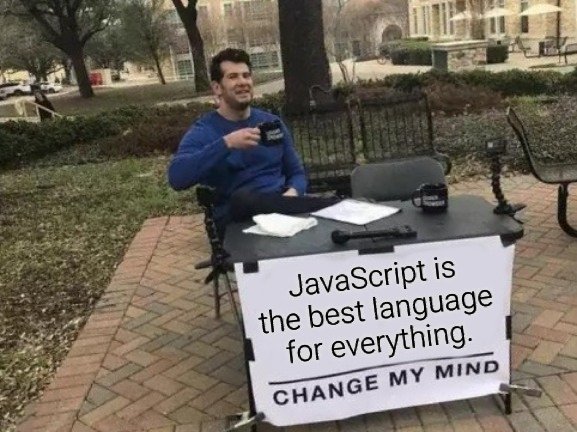 CodeCrackUps's tweet image. Hot take: 'JavaScript is the best language for everything. Change my mind.'
🔥 Who's ready to debate? 😎 #Coding #JavaScript #TechDebate #ProgrammingMemes #DevLife