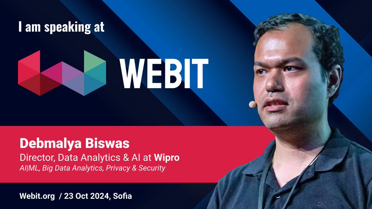 We’re thrilled to announce that Debmalya Biswas, Director of Data Analytics &amp; AI at <a href="/Wipro/">Wipro</a> , will be speaking at Webit Sofia Edition, 2024! 🎤✨

Don't miss his keynote: "Responsible LLMOps - Integrating Responsible AI Practices into LLMOps"

webit.org/festival-europ…