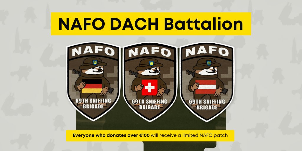 (1/7) We are launching our FIRST fundraising campaign with DACH Battalion and Sergej Sumlenny <a href="/sumlenny/">Sergej Sumlenny, LL.M</a> 

Our goal: 2 evacuation NAFO truck 2.0 
for the 110th Brigade and 95th Brigade 🫡
 
Support this campaign: 👇
help99.co/patches/nafo-d…