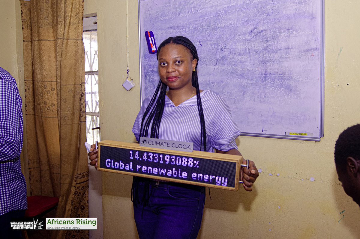 NgakaniCrispin's tweet image. #GWAC on Global Week of Actions for Climate finance &amp;amp; fossil fuel free, phase out over 50 climate activists in DRC are making workshops &amp;amp; streets marchs to demand #endfossilfuel #payup for Climate finance #Timetofundourfuture #ActinTime with @theclimateclock @AfricansRising @UNEP