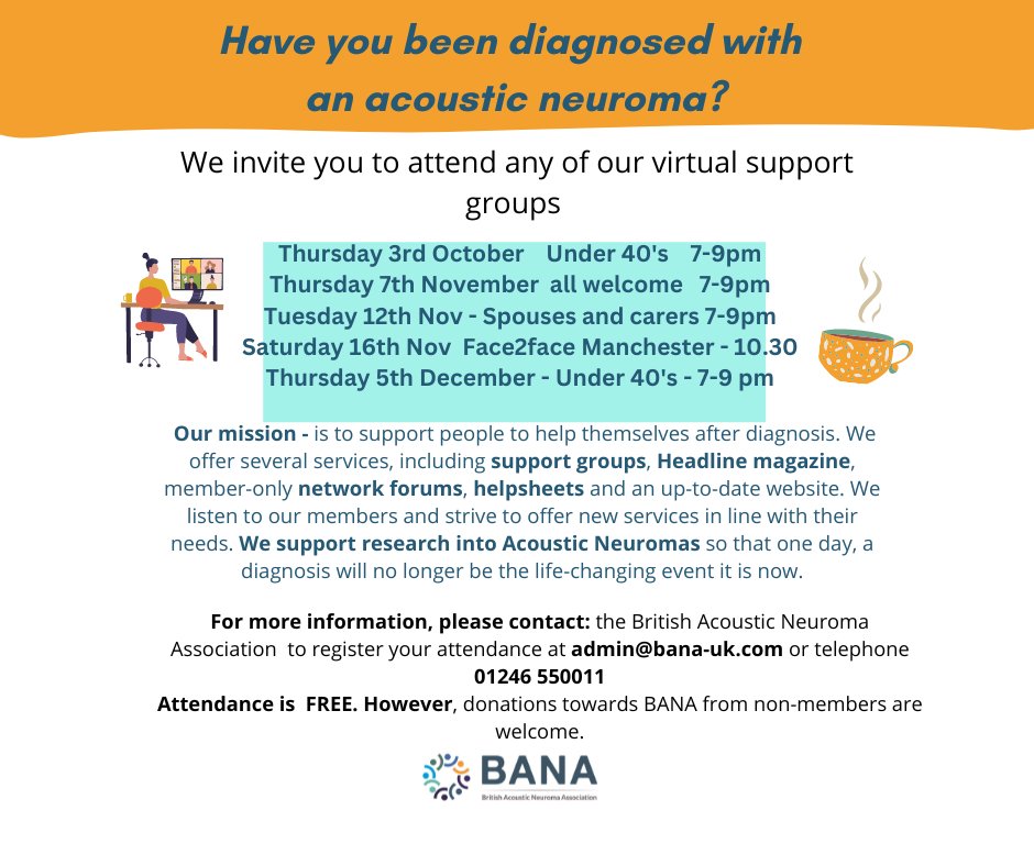 wHY NOT JOIN ONE OF OUR SUPPPORT GROUPS FOR ADVICE, INFORMATION AND SUPPORT OR JUST A FRIENDLY CHAT....CONTACT THE OFFICE TO BE ADDED.  MEETING VIA ZOOM