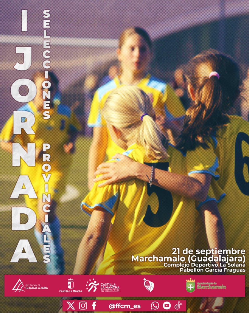 📰 NOTICIA |

▶️ ɪ ᴊᴏʀɴᴀᴅᴀ ᴅᴇ ꜱᴇʟᴇᴄᴄɪᴏɴᴇꜱ ᴅᴇ ᴘʀᴏᴠɪɴᴄɪᴀʟᴇꜱ

🗓️ 21 de septiembre
📍 Marchamalo (Guadalajara) 

🔗 ffcm.es/pnfg/NNws_ShwN…

#somosCLM | #fútbolCLM | #futsalCLM