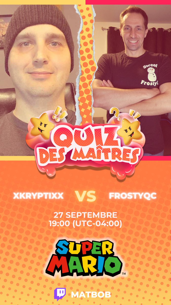 Le vendredi 27 septembre à 19:00 chez MatBob