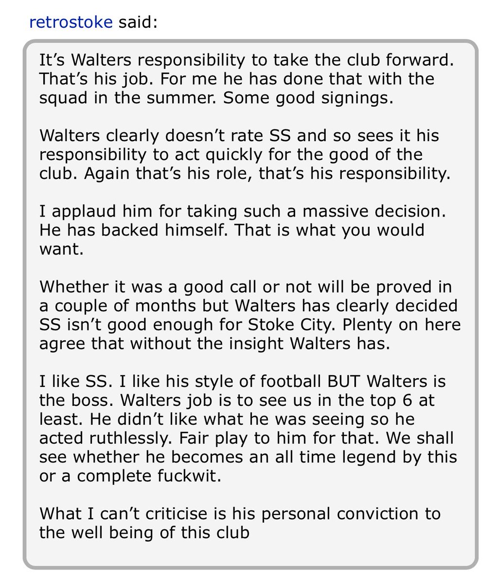 WillM_94's tweet photo. I don’t go on the oatcake very often but I’ve just seen this and it’s absolutely spot on! 

Cant argue with any of it, let’s hope Walters has made the right call! 🤝🏻 https://t.co/JYyitpHSkg