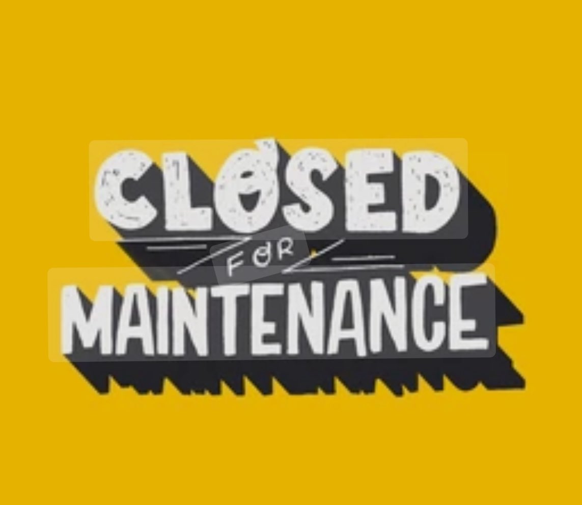 Closed for maintenance today folks. Back open tomorrow..

Enjoy the weather x