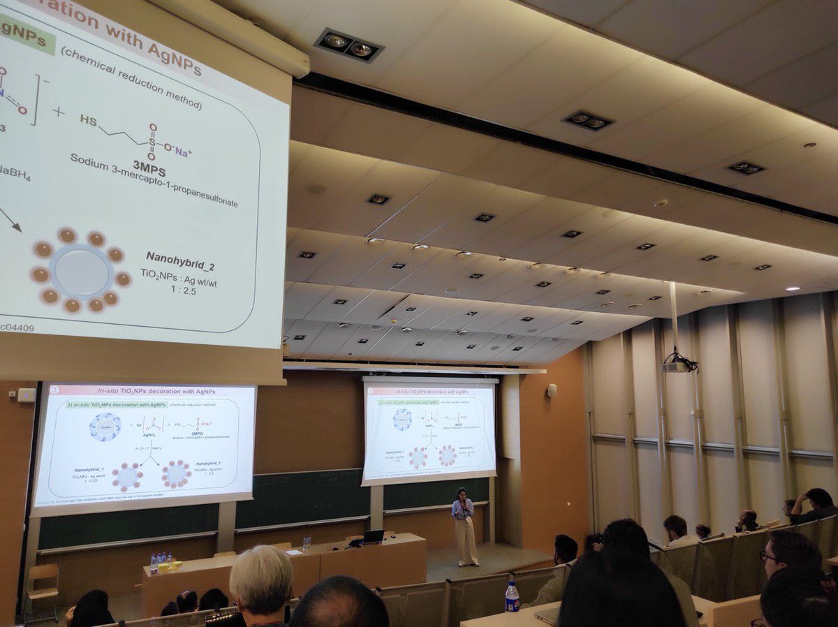 Presenting our recent research on Titania/Ag nanohybrids at the EMRS Fall Meeting 2024. Such an incredible and inspiring conference! 🎆🧪

#EMRS #Nanotechnology #NanoScience