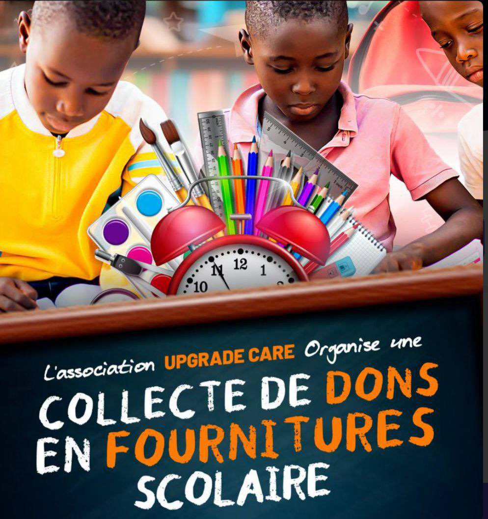 ✏️📚 Soutenez la rentrée des enfants avec <a href="/UpgradeCare/">UPGRADE-CARE</a> ! Nous lançons une collecte de fournitures scolaires pour les équiper. 🎒

💰 Faites un don sur Neero 
👉 neero.io/r/token/rOEtyi…

Chaque geste compte ! 🙏 Ensemble, faisons la différence ! 

#Solidarité #ÉducationPourTous