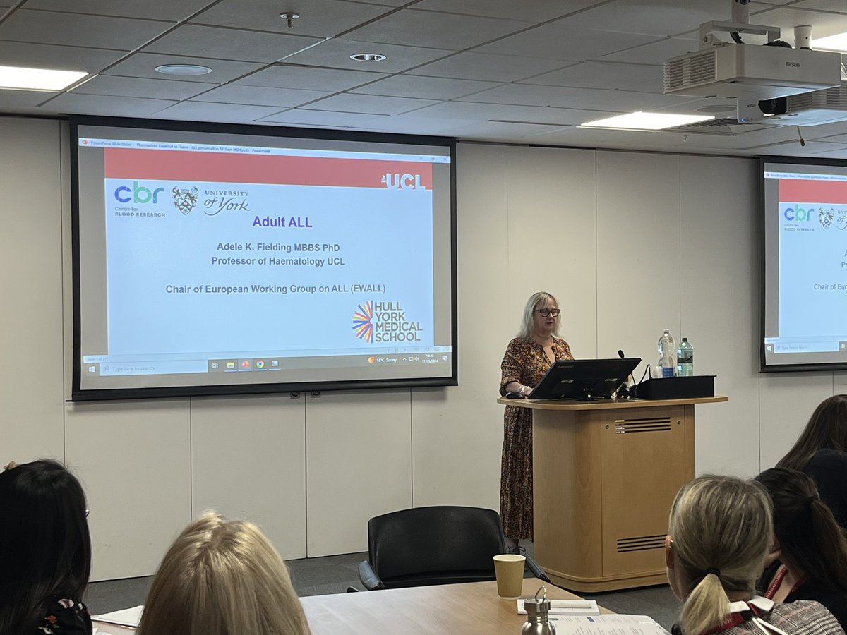 Our brilliant Adele Fielding presenting on ALL at “Pharmacist Essential Guide to Haematology”

<a href="/HCC_UCLH/">HCC_UCLH</a> <a href="/uclh/">UCLH</a> <a href="/BOPACommittee/">BOPA Committee</a>